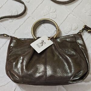 HOBO Brown Distressed Leather Hobo Bag with Vintage Appeal